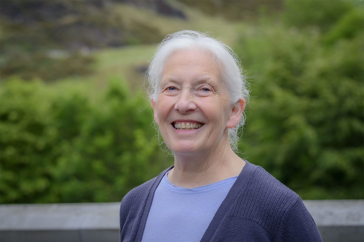 Dr Helen McKay OBE, Chief Forester for Scotland, smiling at the camera.